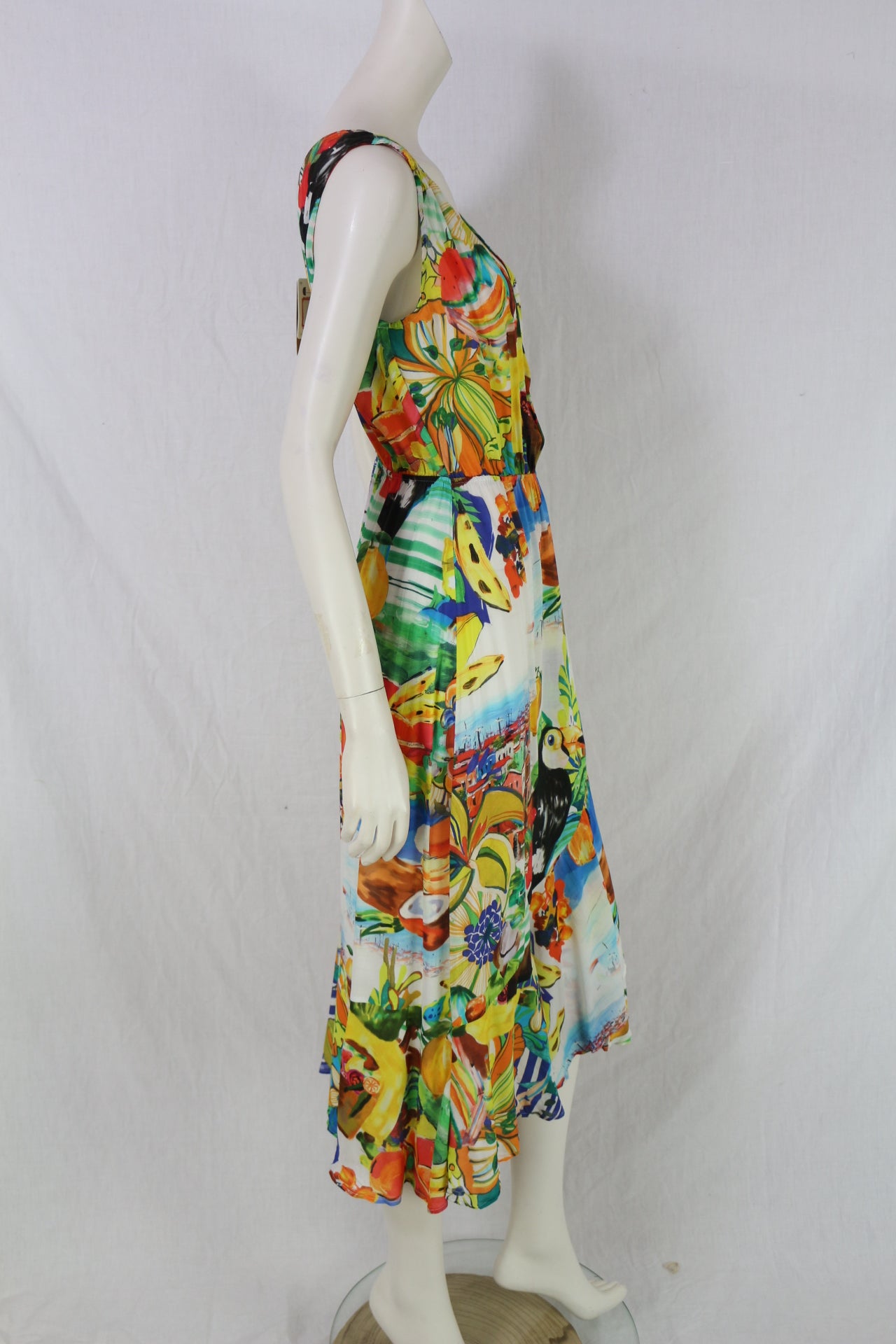 Robe Desigual imprimée tropicale femme taille L 3