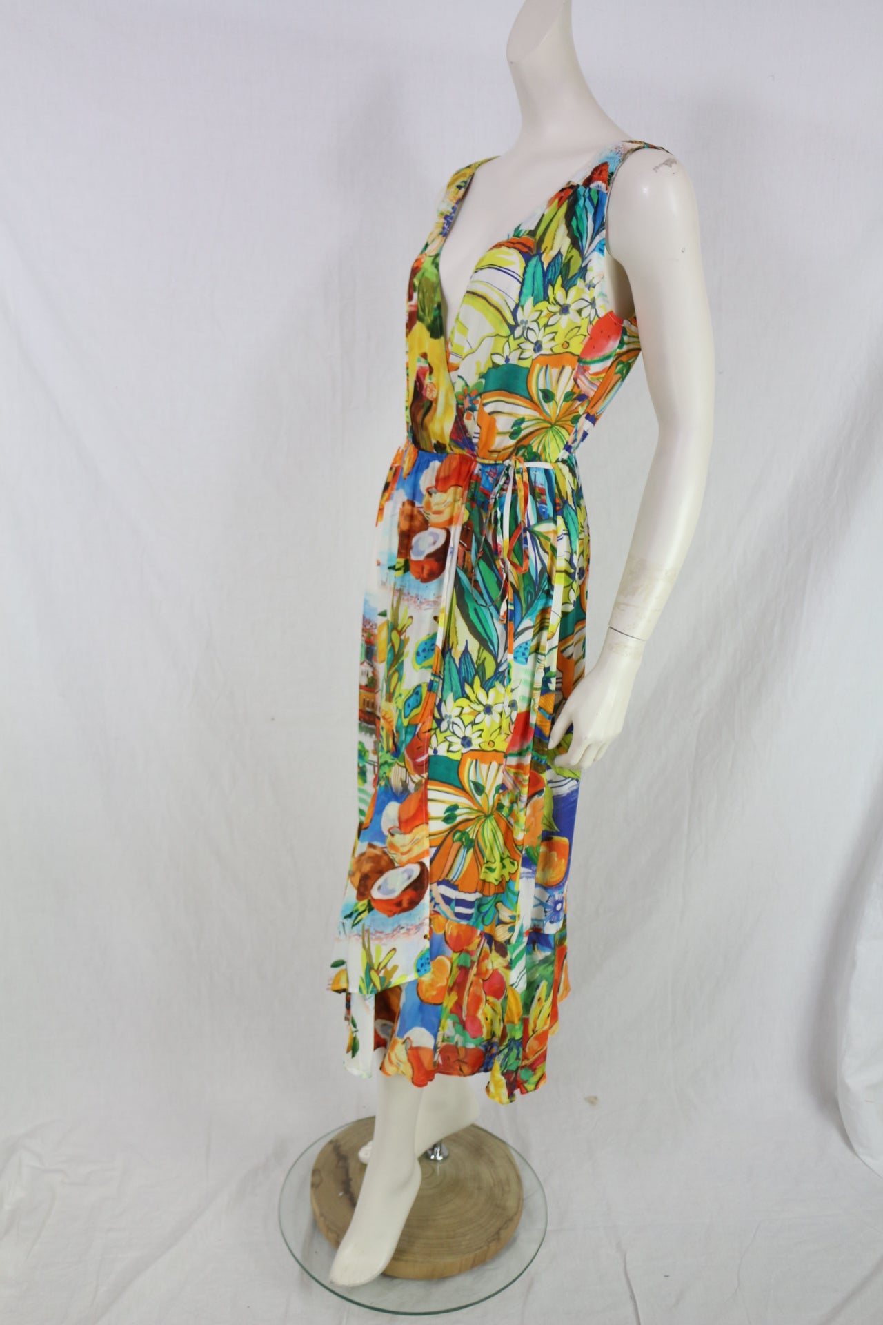 Robe Desigual imprimée tropicale femme taille L 6