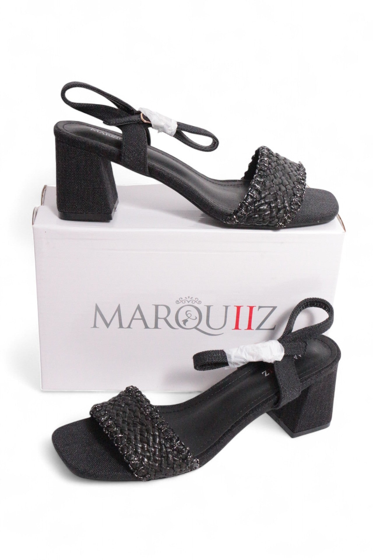 Marquiiz Sandales à talon Cuir synthétique Noir   Neuf 3