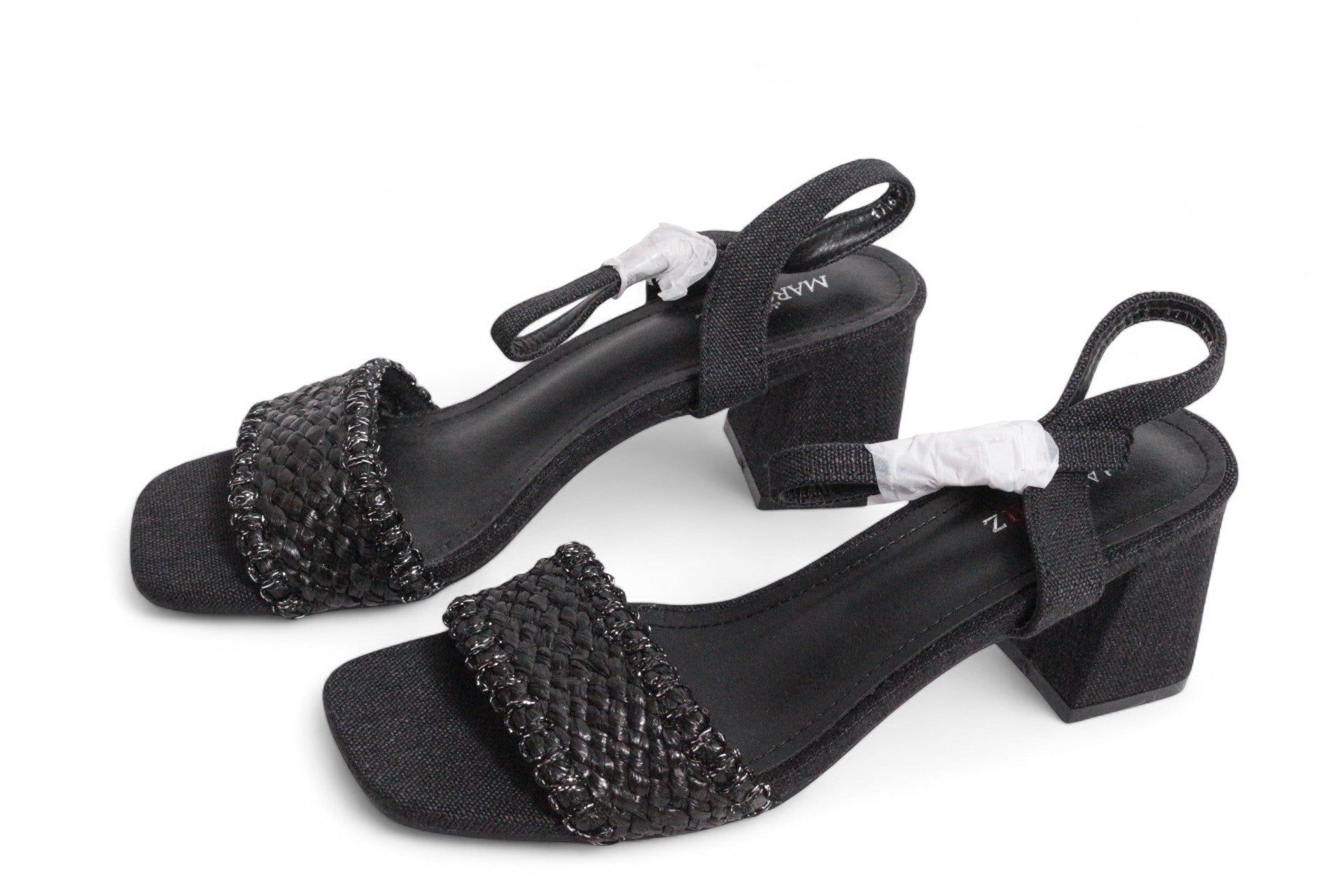 Marquiiz Sandales à talon Cuir synthétique Noir   Neuf 4