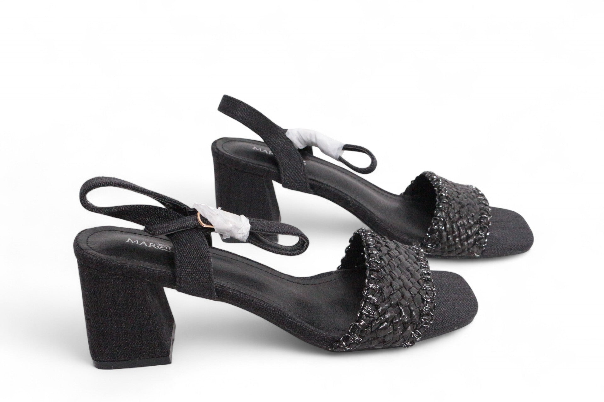 Marquiiz Sandales à talon Cuir synthétique Noir   Neuf 7