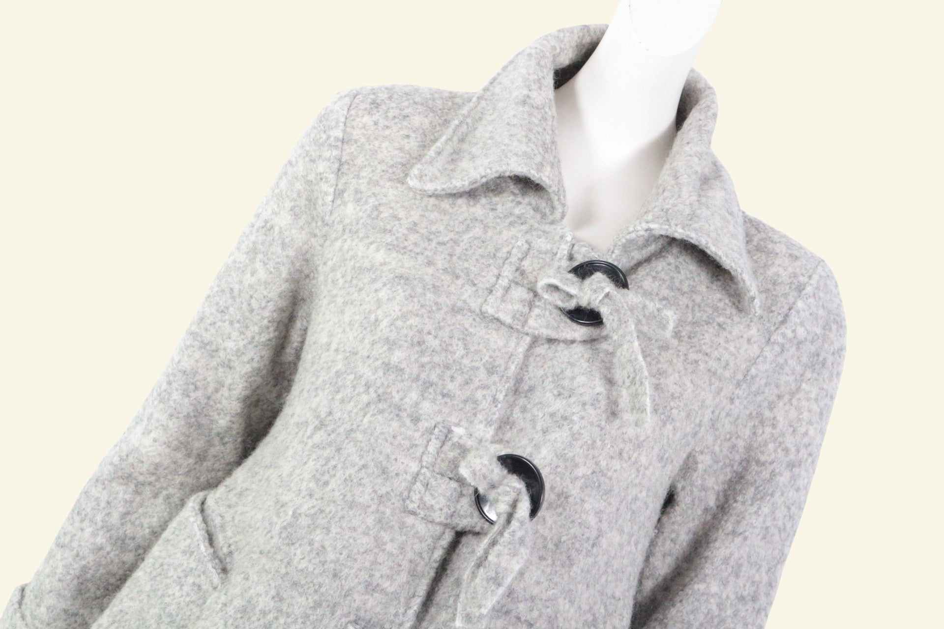 Sweetissima Manteau Laine Gris clair M  Très bon état 7