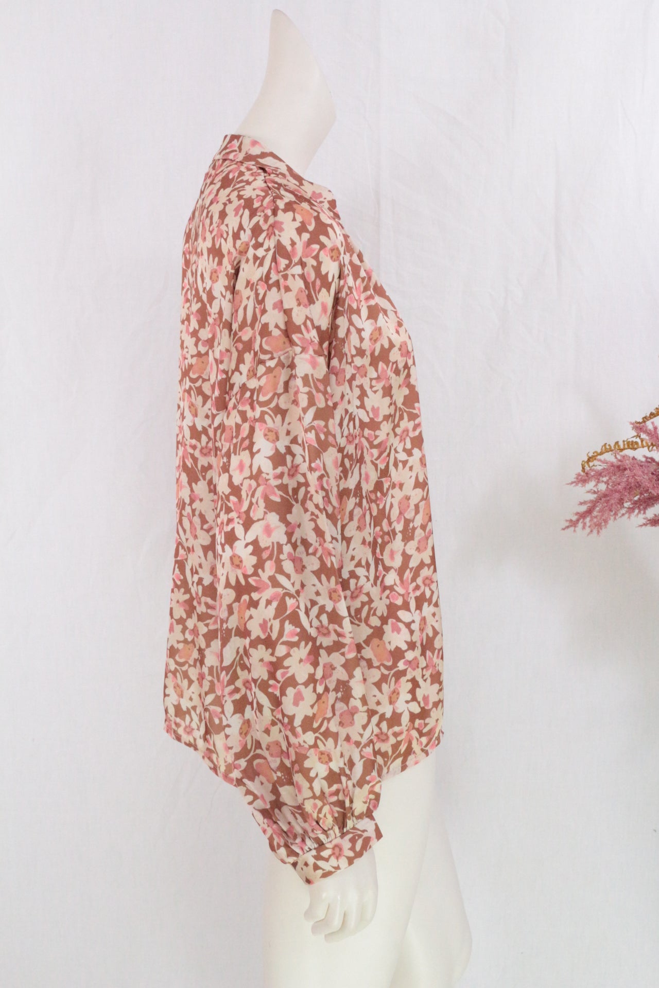 Vintage love Tunique Polyester Marron, Vieux rose T.U.  Neuf 9