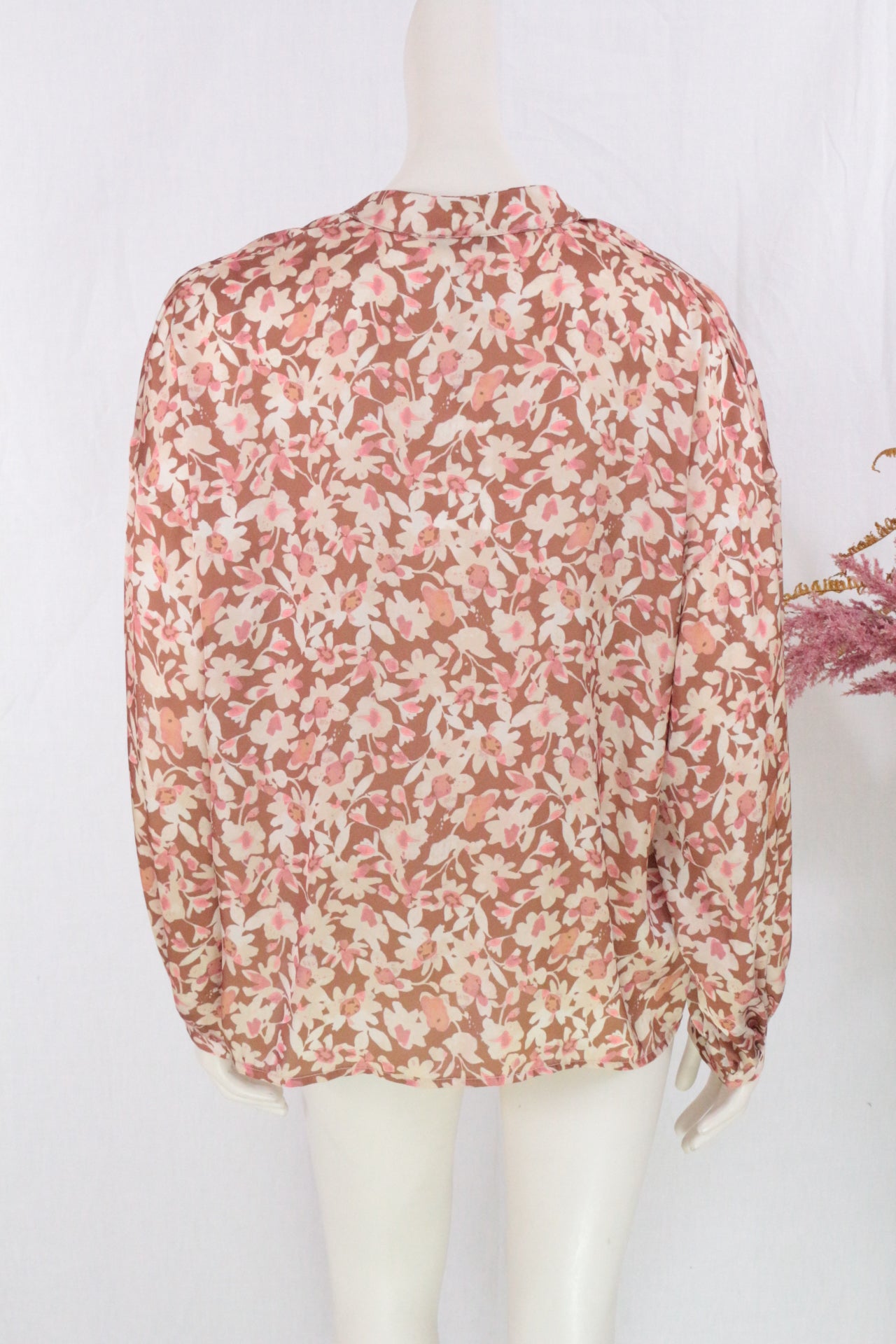 Vintage love Tunique Polyester Marron, Vieux rose T.U.  Neuf