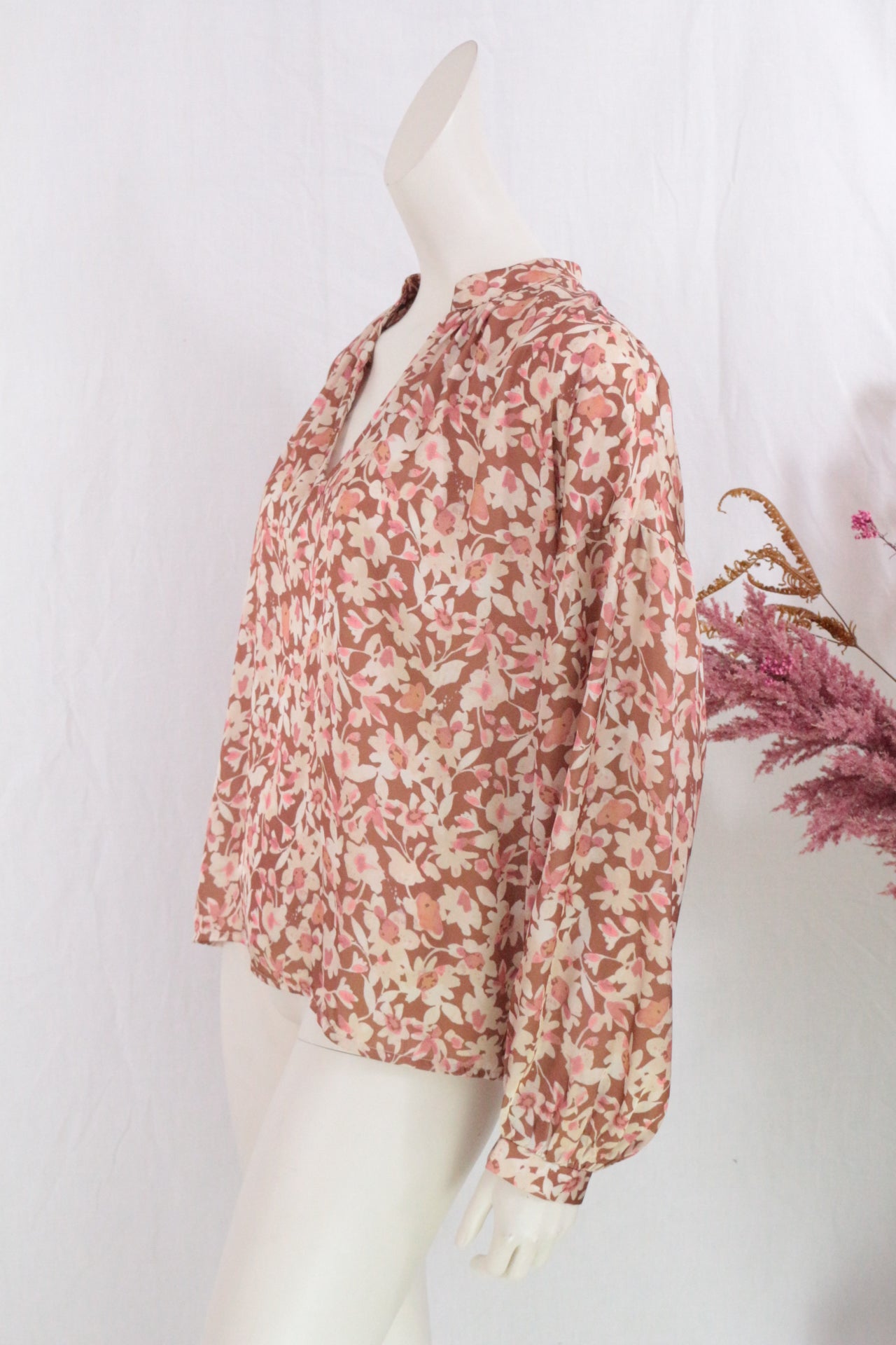 Vintage love Tunique Polyester Marron, Vieux rose T.U.  Neuf 4