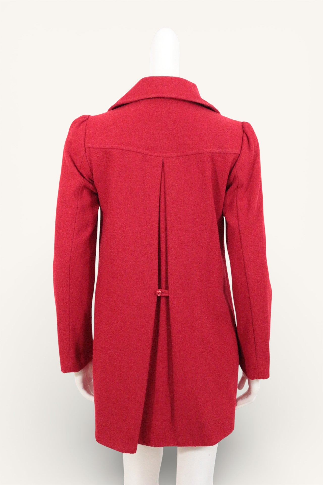 Pepe Jeans Duffle-coat Polyester, Viscose, Laine Rouge XS  Très bon état 8