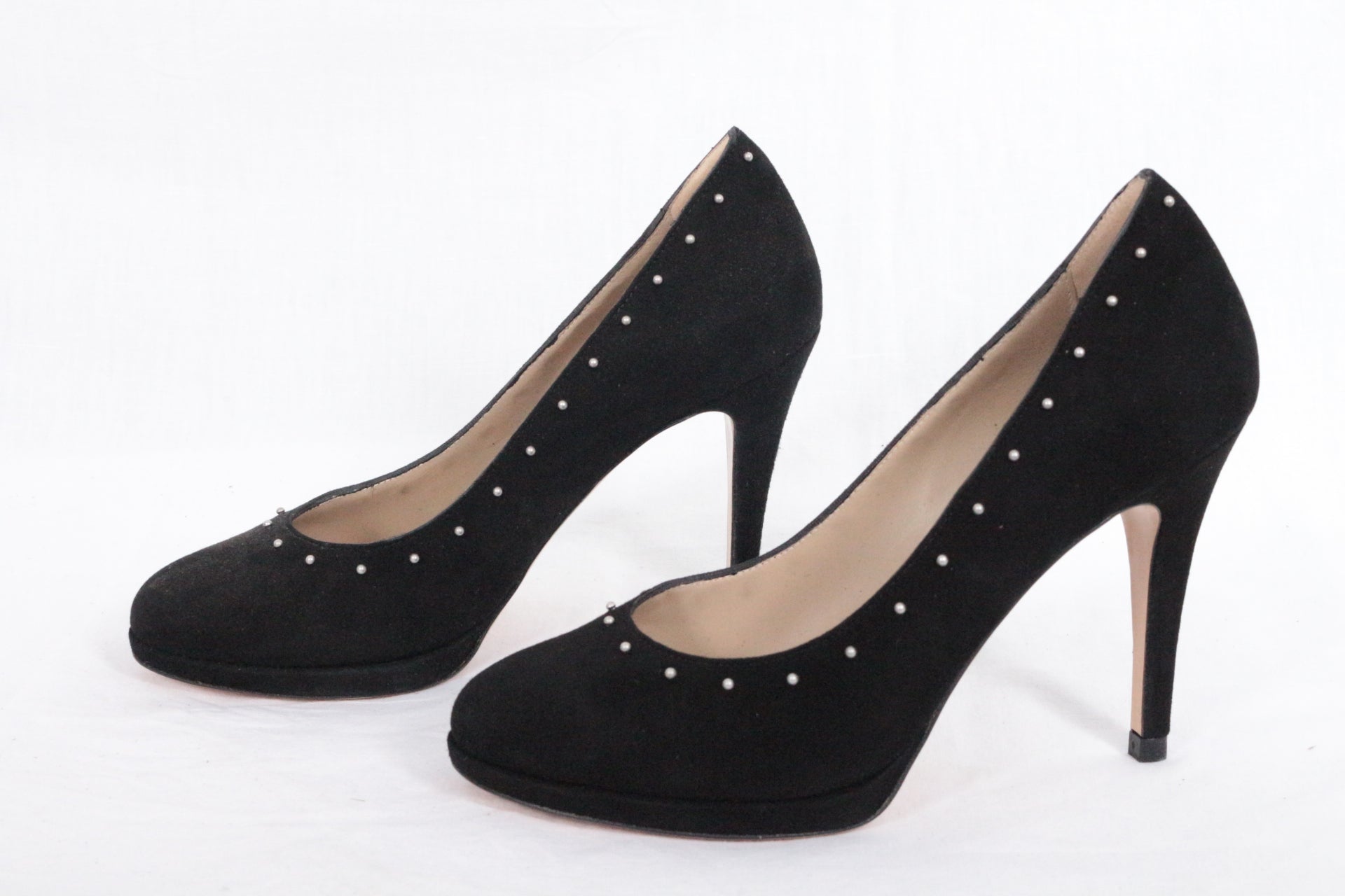 Malefic Escarpins Daim Noir   Neuf 3