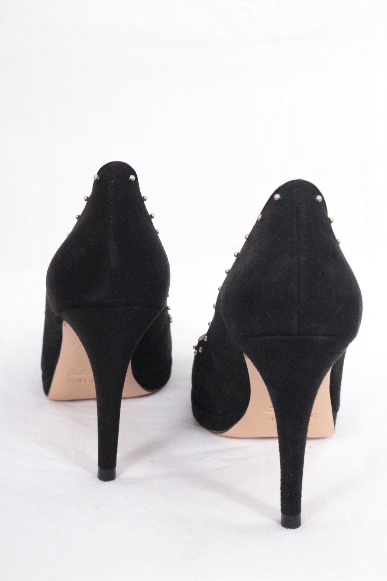 Malefic Escarpins Daim Noir   Neuf 6