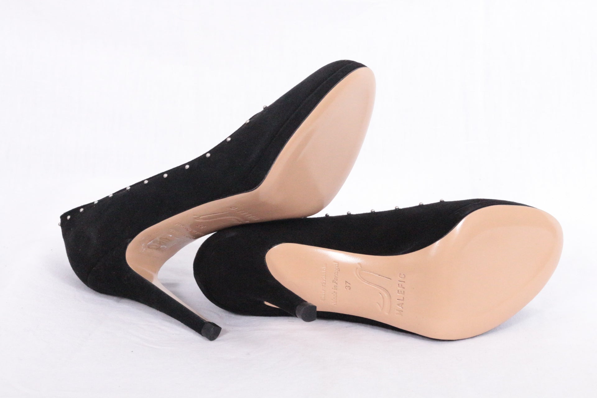 Malefic Escarpins Daim Noir   Neuf 7