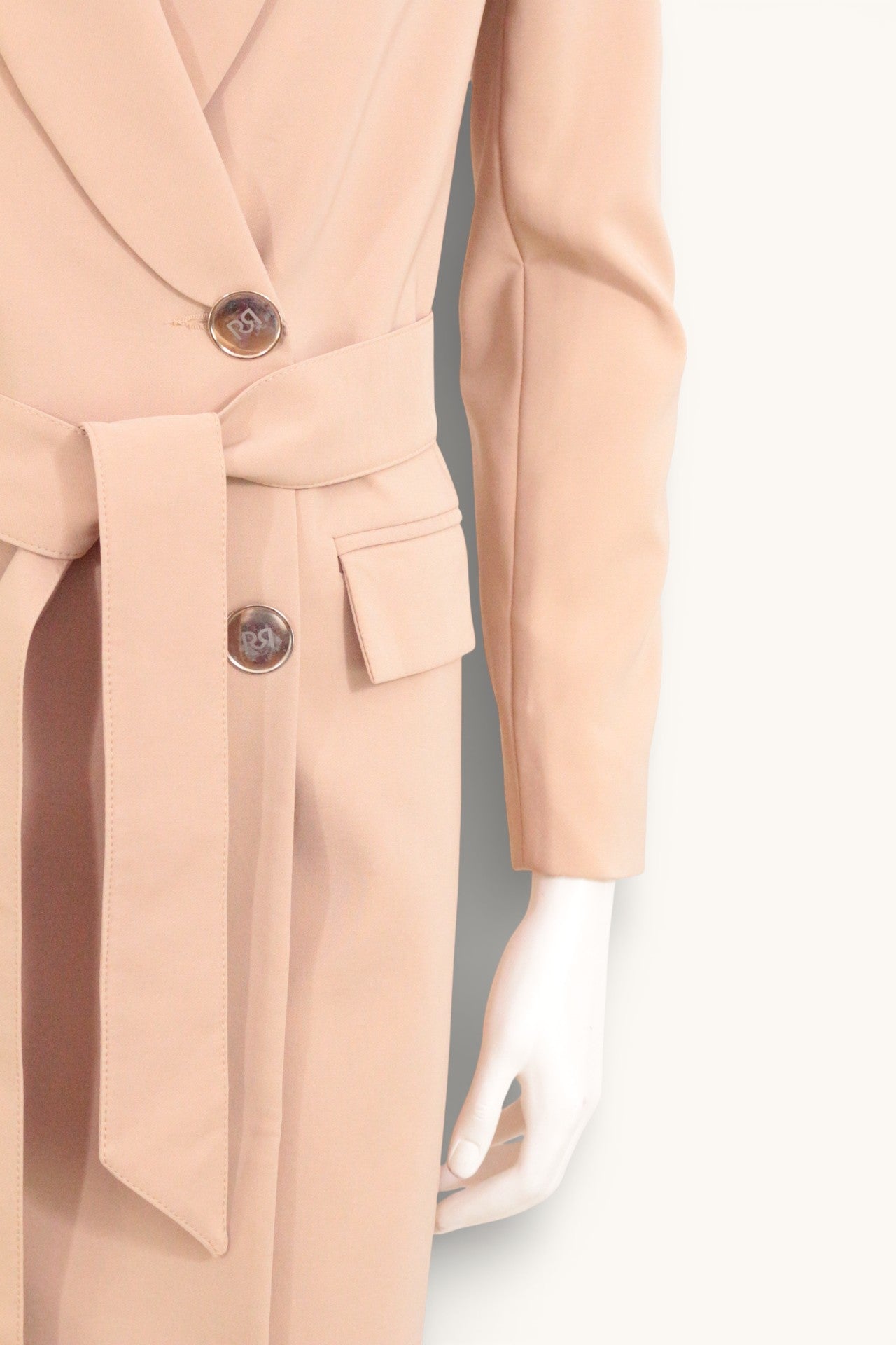 Rinascimento Manteau Polyester Beige XS  Neuf 7
