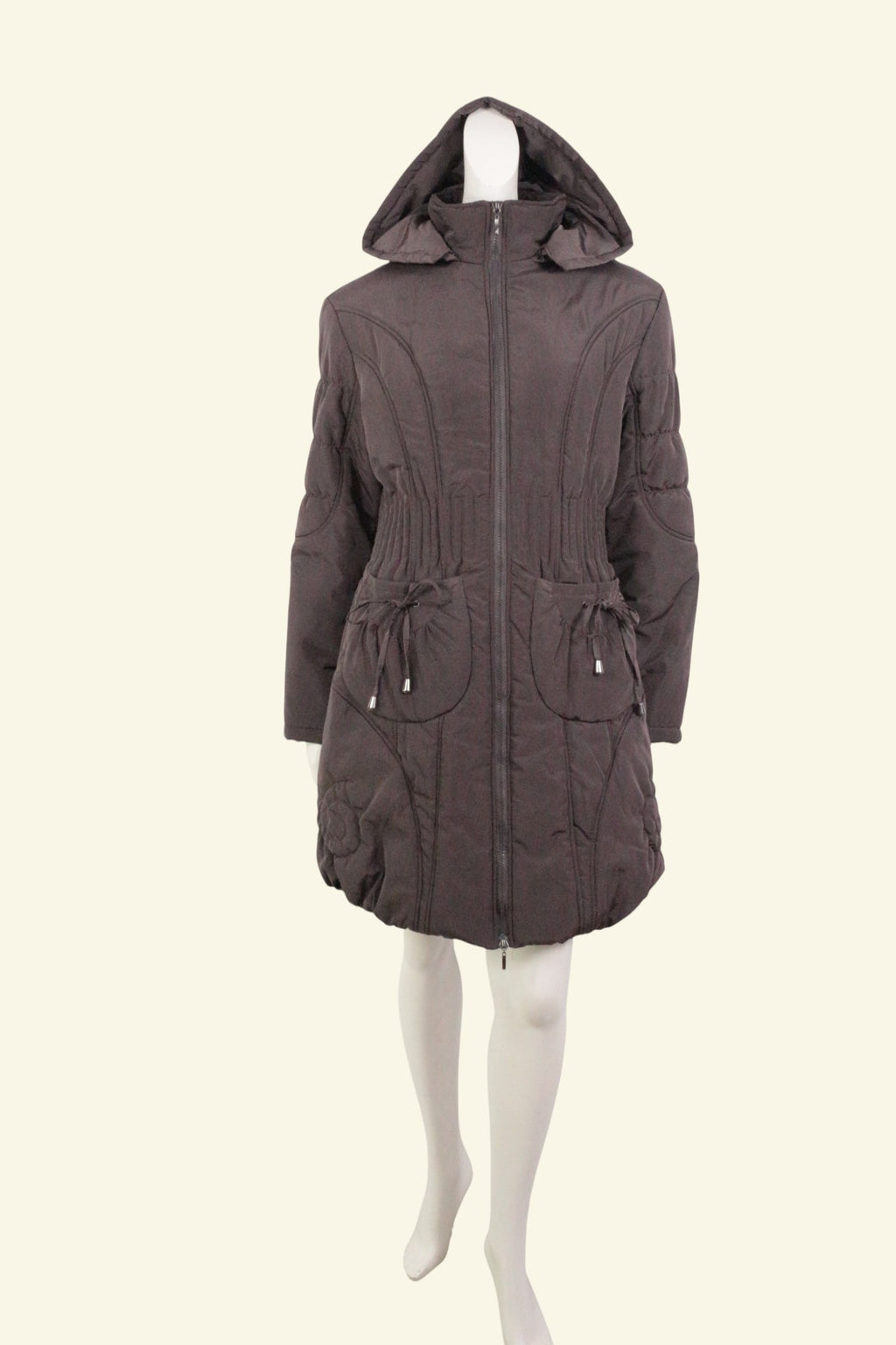 Glamz – Giacca impermeabile – Poliestere – Marrone