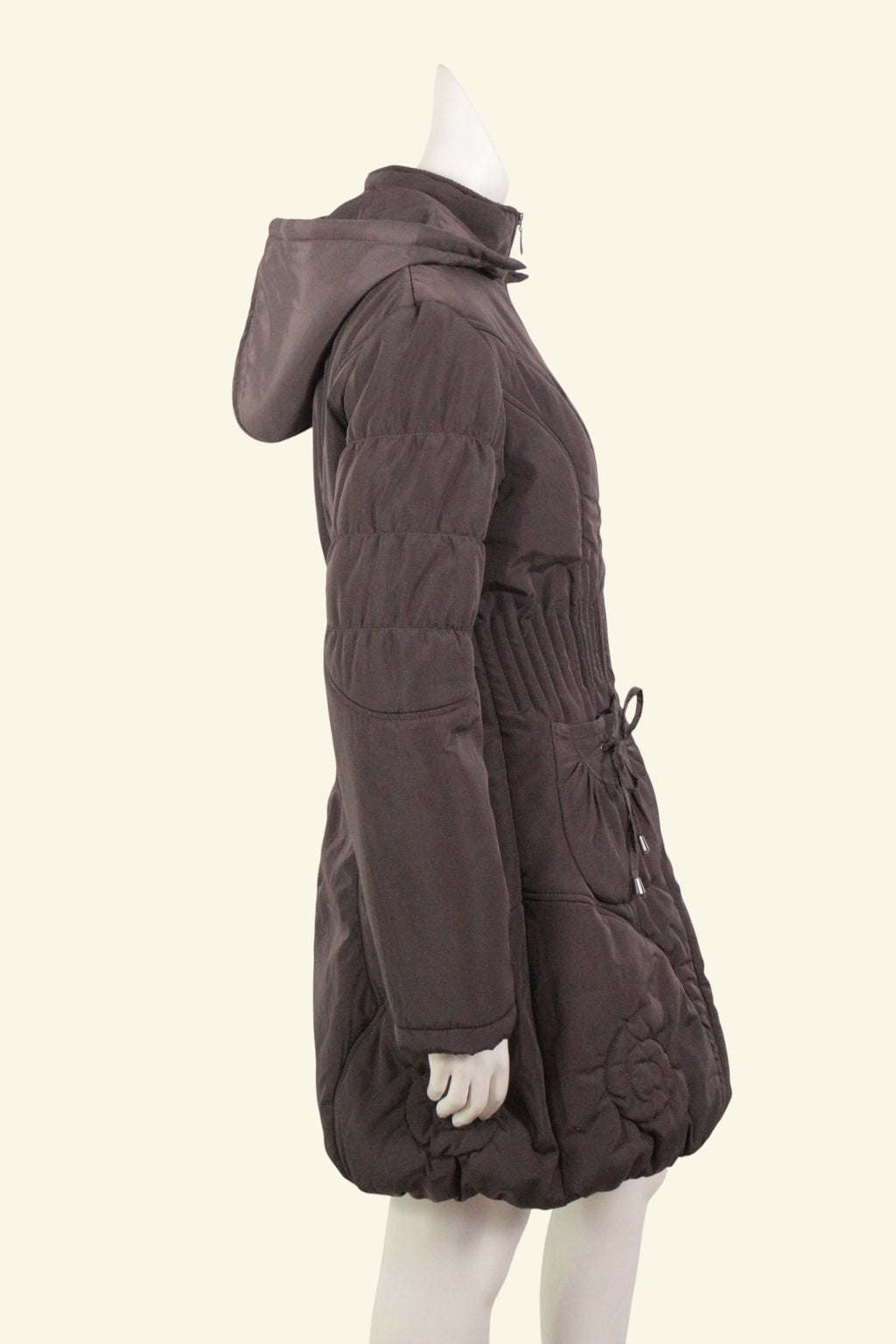 Glamz – Giacca impermeabile – Poliestere – Marrone