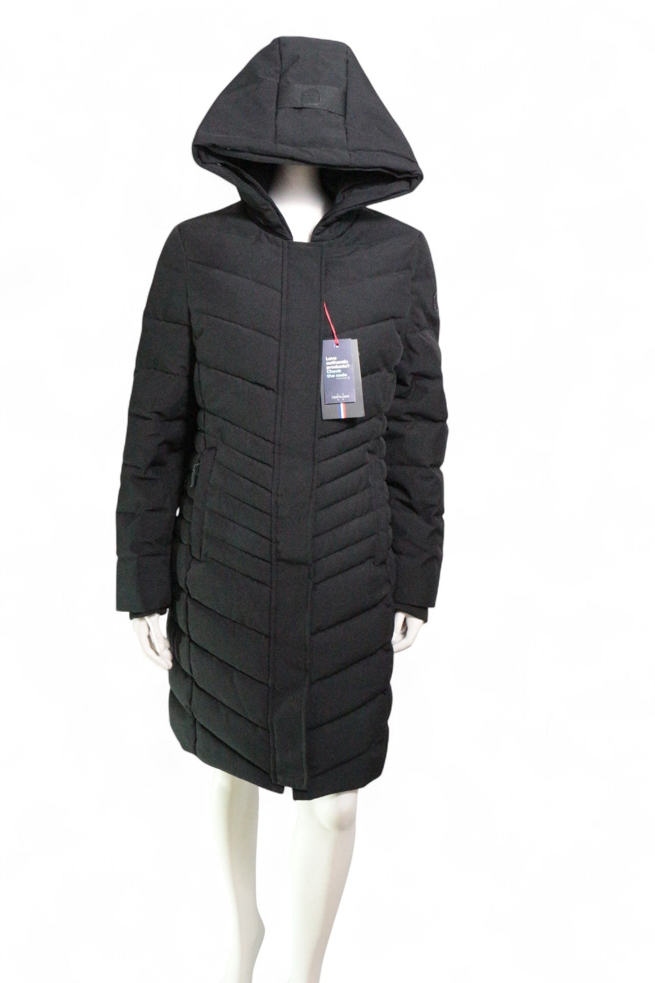 Helvetica – Parka lunga – Poliestere – Nero