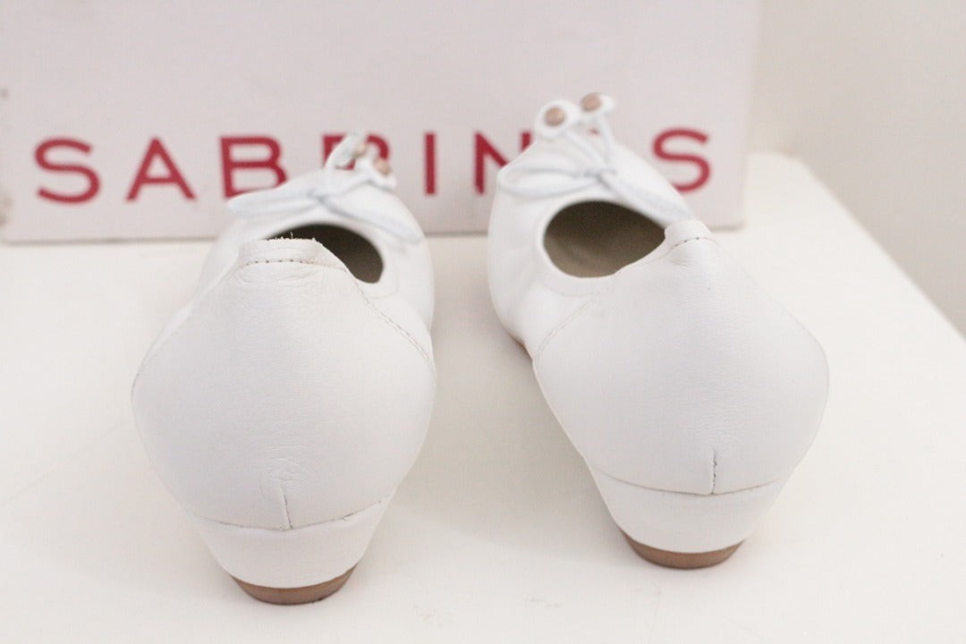 Sabrinas Ballerines Compensées Cuir Blanc 35 Confort | Frippin'Dealz – photo 9