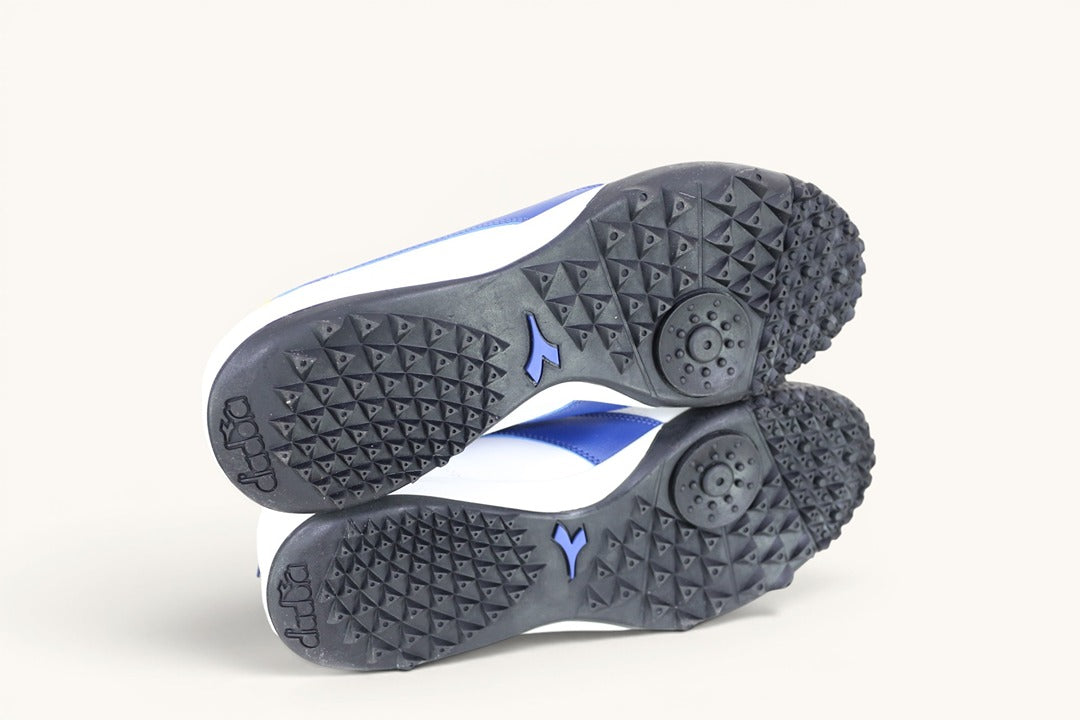 Chaussures De Foot Diadora Stabilisées Blanc Bleu Tbé 8