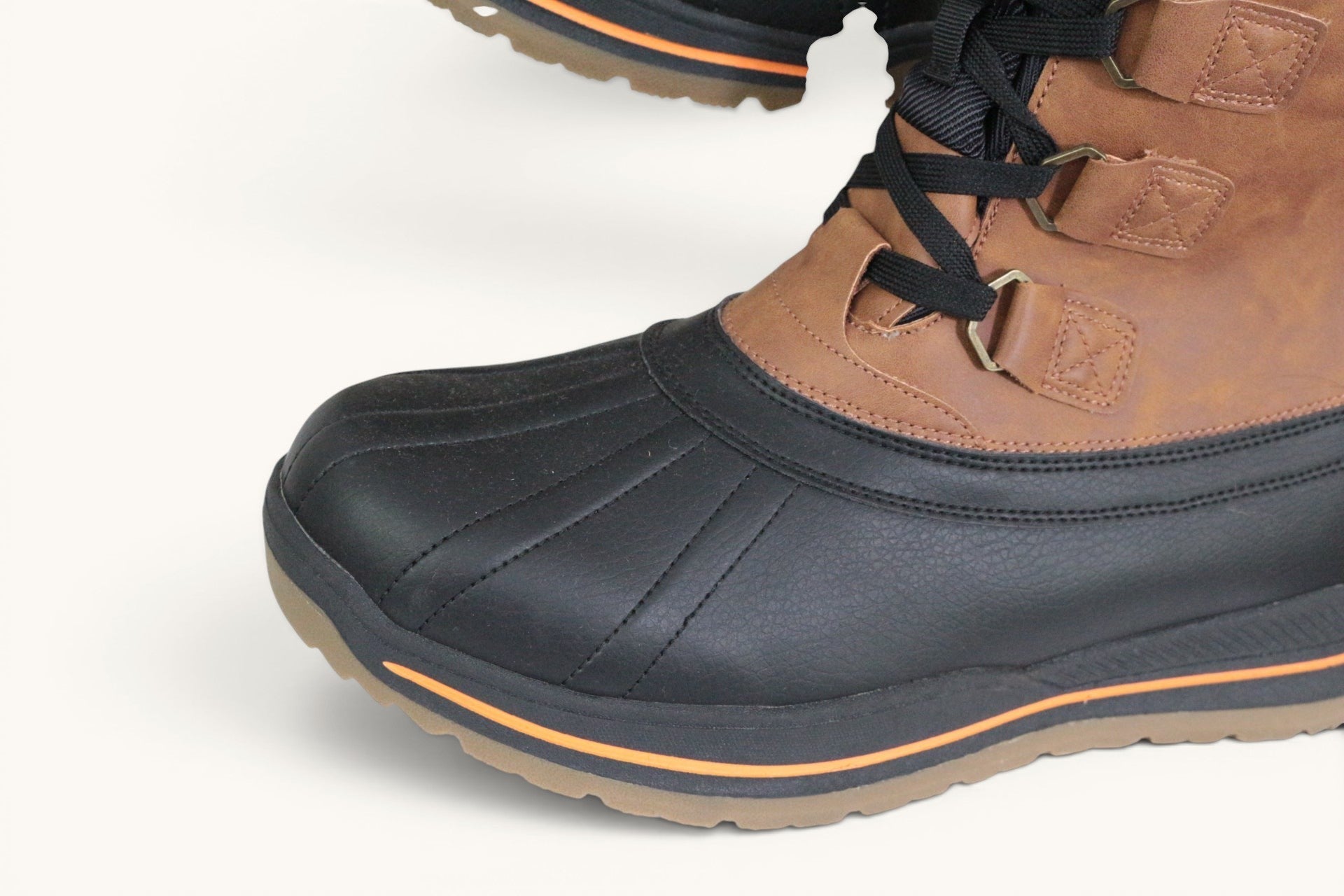 Bottes après-ski Frippindealz Kimberfeel Leonard camel et noir avec membrane imperméable et semelle crantée