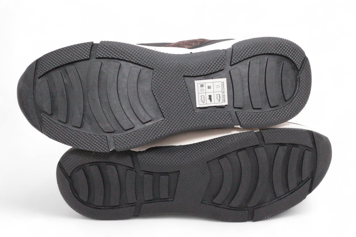 Semelles noires crantées de baskets Frippindealz Bullboxer avec plateforme de 4 cm