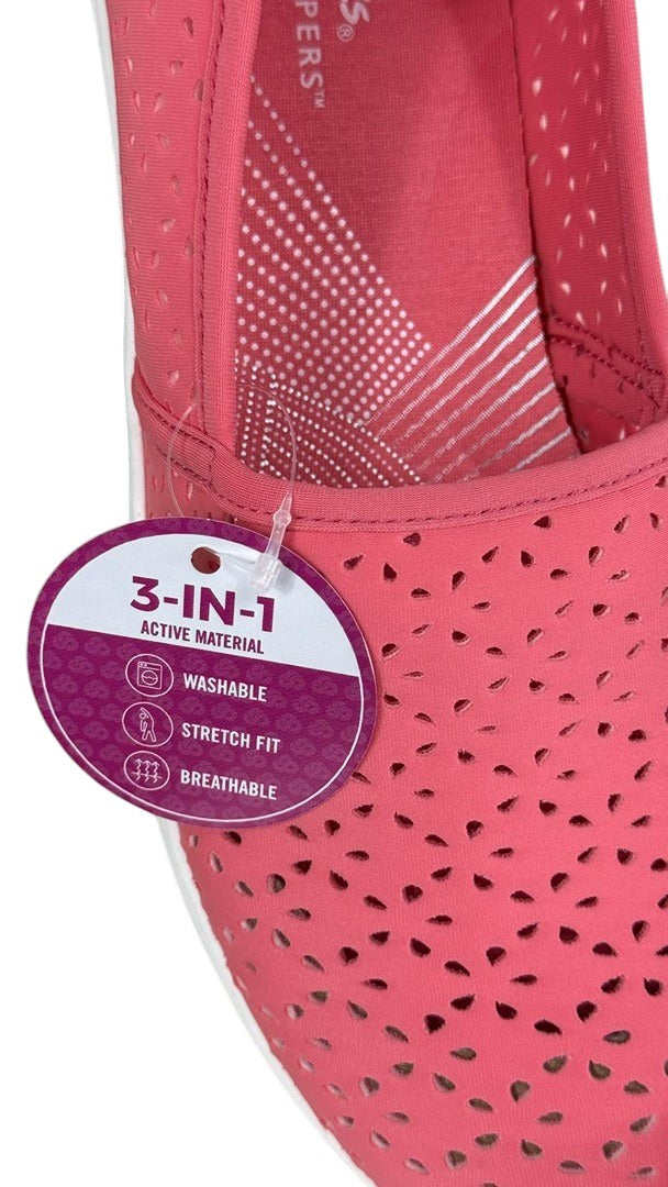 Baskets slip-on Frippindealz Clarks Cloudsteppers fuchsia en textile perforé avec étiquette 3-en-1