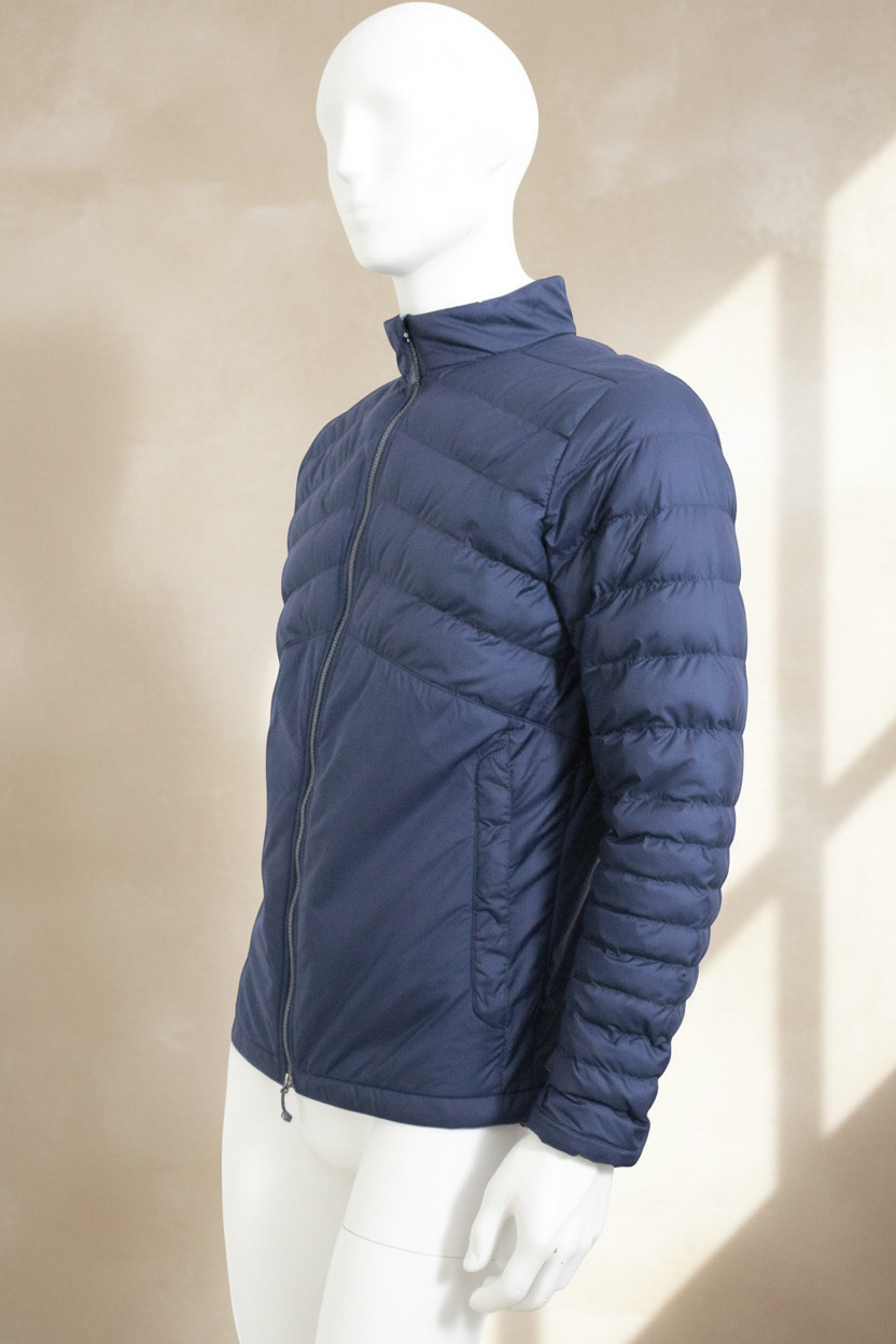 Doudoune légère bleu marine Frippindealz Peter Millar pour homme, modèle matelassé à fermeture éclair