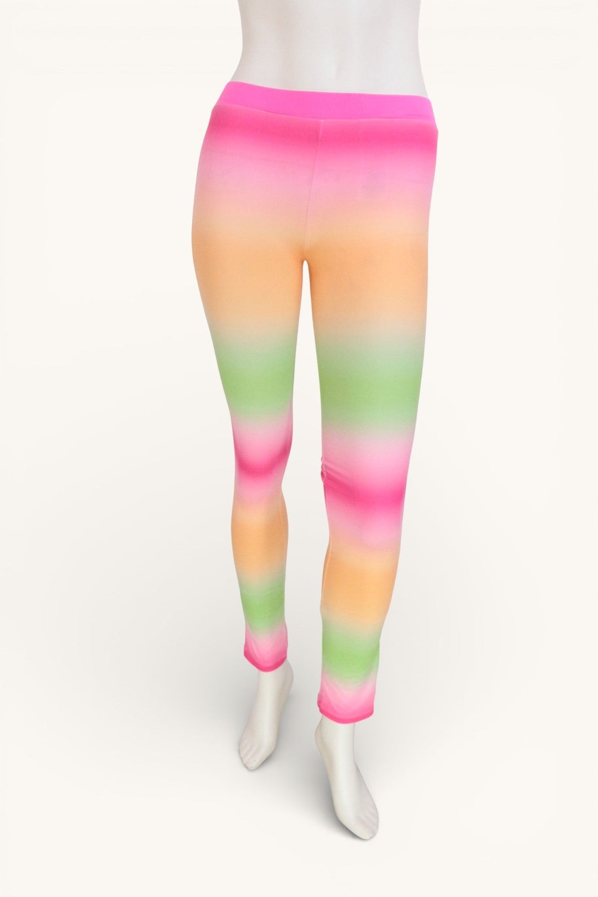 Legging enfant Frippindealz Guess multicolore effet arc-en-ciel en polyester et élasthanne sur mannequin