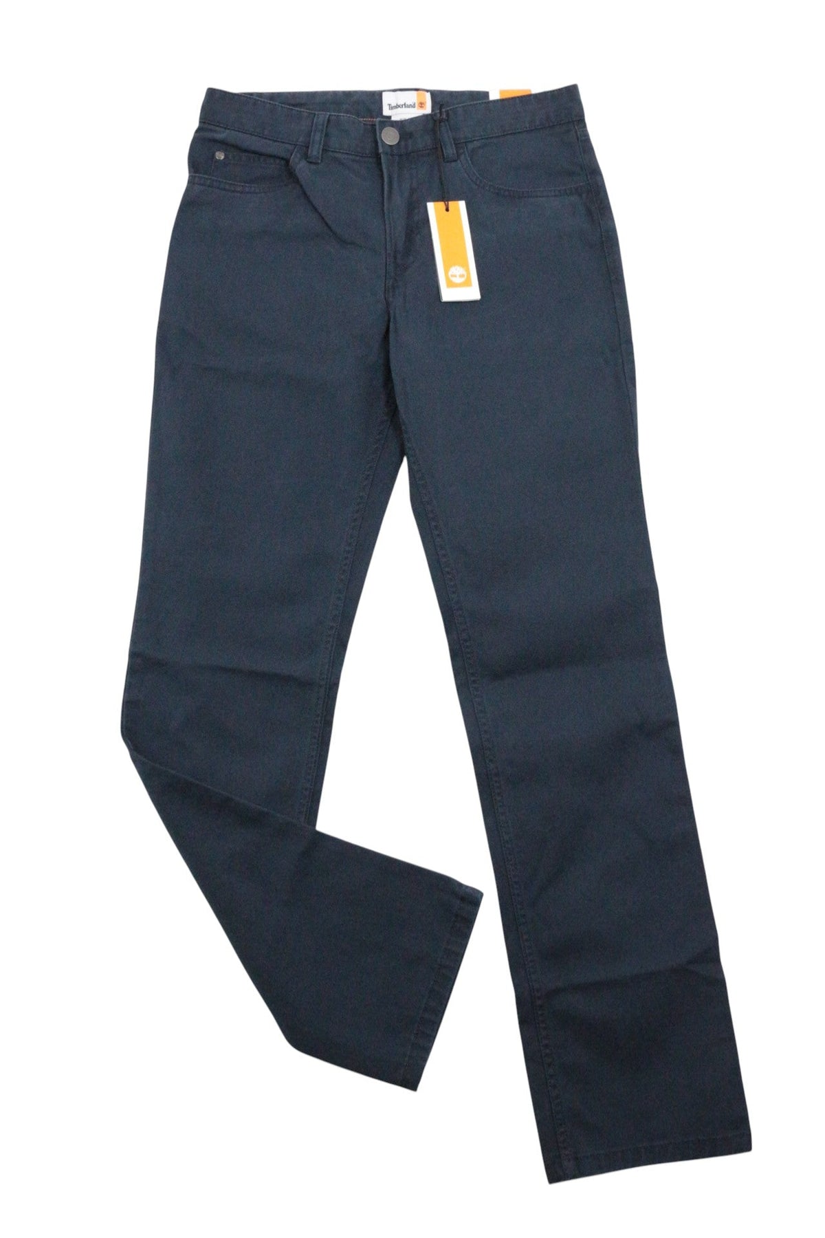 Pantalon Timberland bleu marine en coton doux, coupe classique, neuf avec étiquette, vendu par Frippindealz