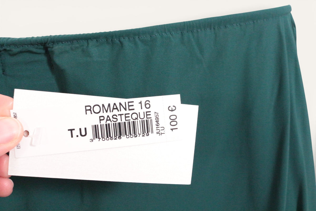 Poncho vert émeraude Pain de Sucre en polyamide avec étiquette de prix Frippindealz