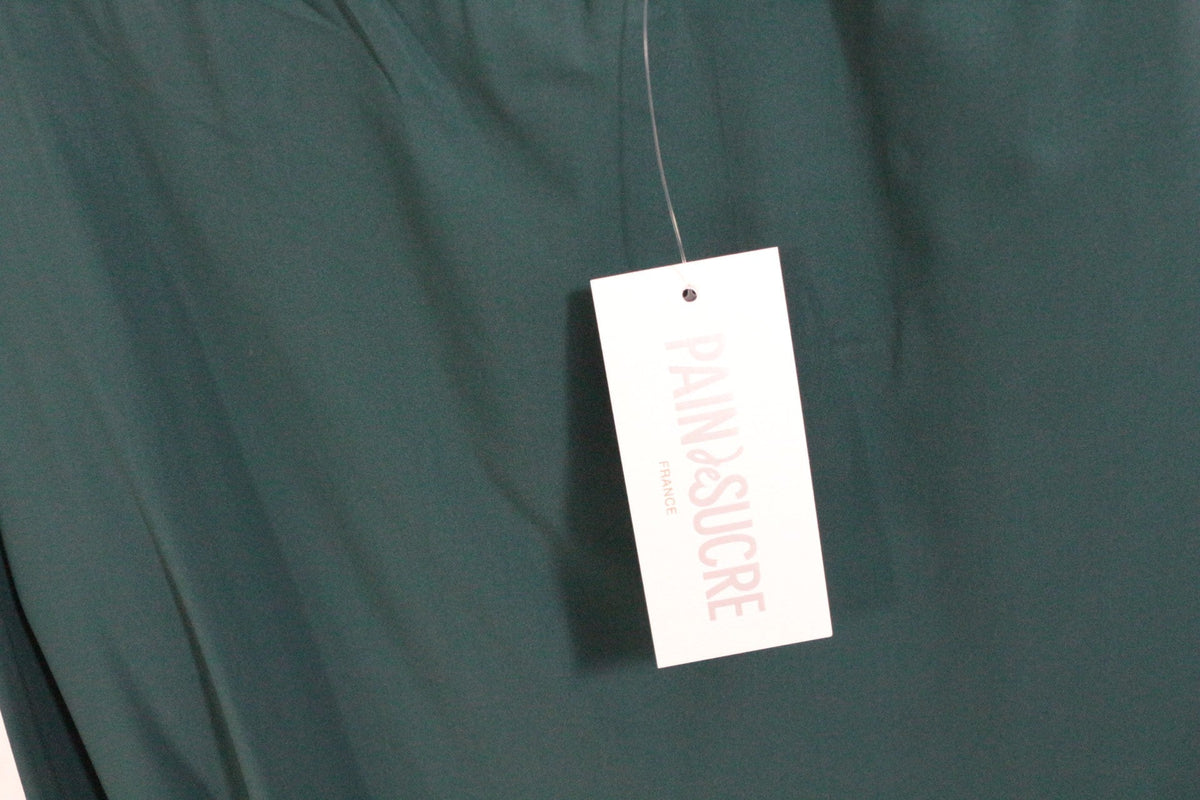 Poncho vert émeraude Pain de Sucre en polyamide avec étiquette de marque Frippindealz