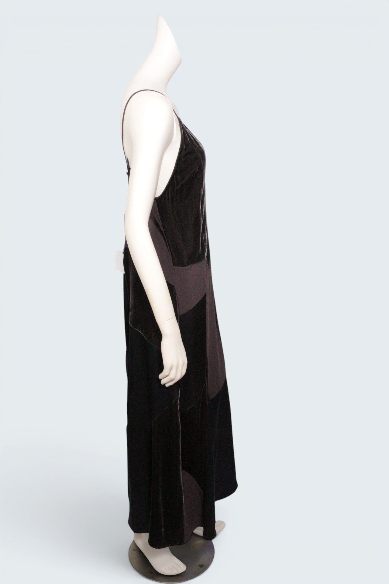 Robe longue Zara marron en viscose et soie, coupe fluide et élégante, vendue par Frippindealz, neuve avec étiquette.