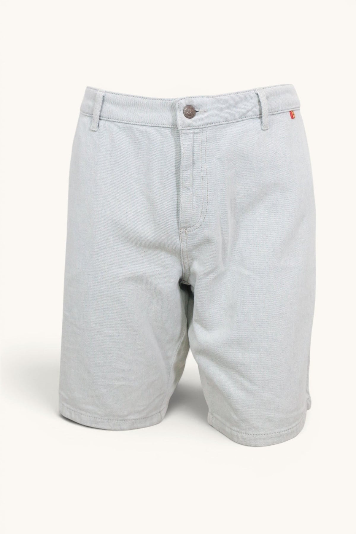 Short en jean bleu clair Marcel Bruxelles modèle Simon, coupe casual en coton recyclé, neuf avec étiquette Frippindealz