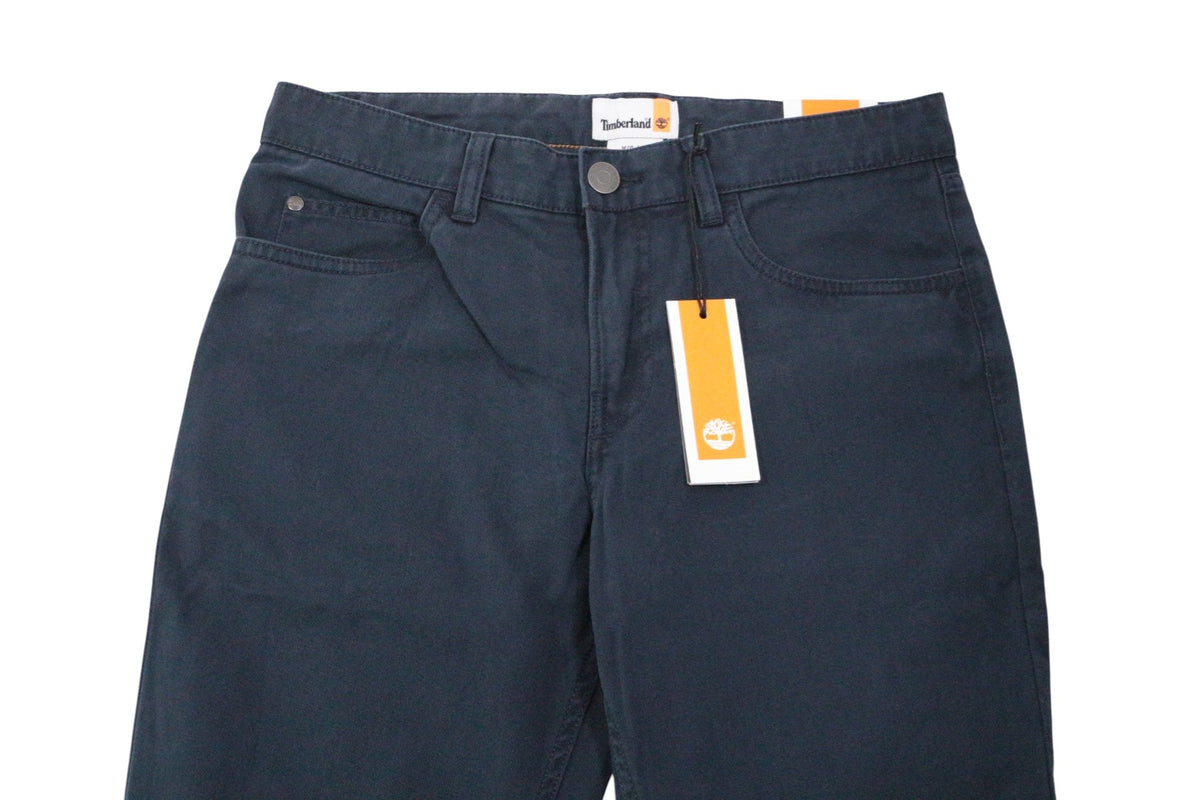Pantalon Frippindealz Timberland en coton bleu marine neuf avec étiquette, coupe classique et élégante