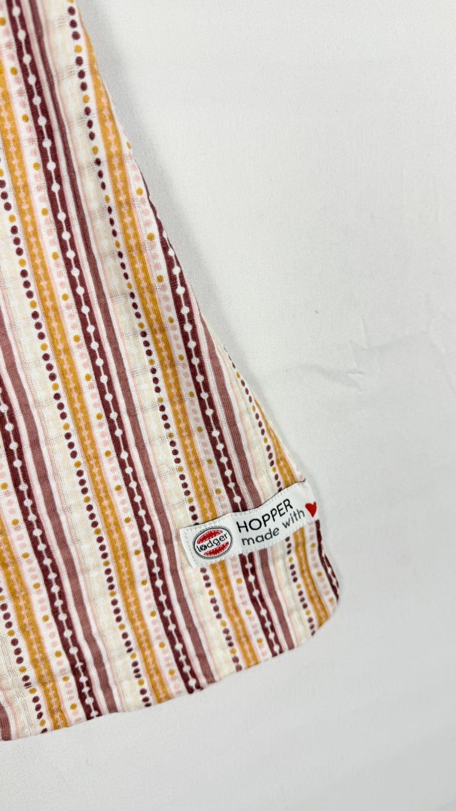 Étiquette Hopper made with love cousue en bas de la gigoteuse Lodger rayée – Frippin'Dealz
