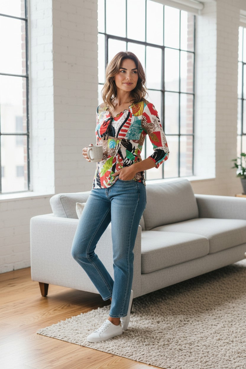 Bréal Top Viscose Multicolore M  Très bon état