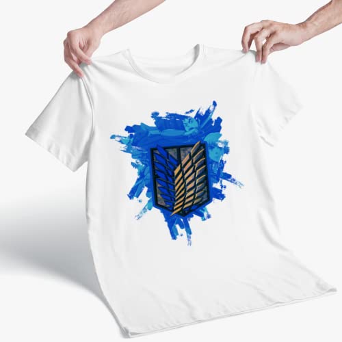 T-shirt emblème bleu du bataillon d'exploration de L'Attaque des Titans – photo 2 – Frippin'Dealz