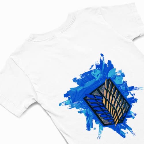 T-shirt emblème bleu du bataillon d'exploration de L'Attaque des Titans – photo 3 – Frippin'Dealz