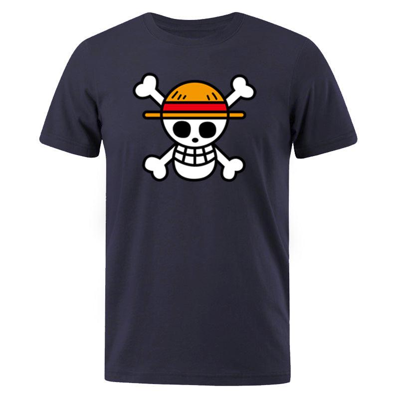 T-shirt drapeau pirate chapeau de paille inspiré de One Piece – photo 3 – Frippin'Dealz
