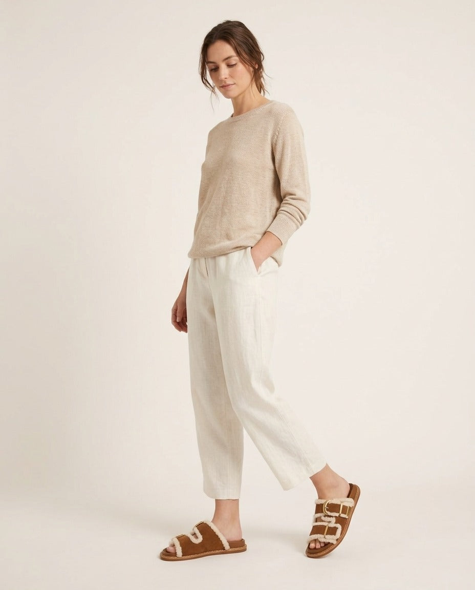 Steve Madden Mules daim bordure peau lainée marron 40 porté – photo générée par IA
