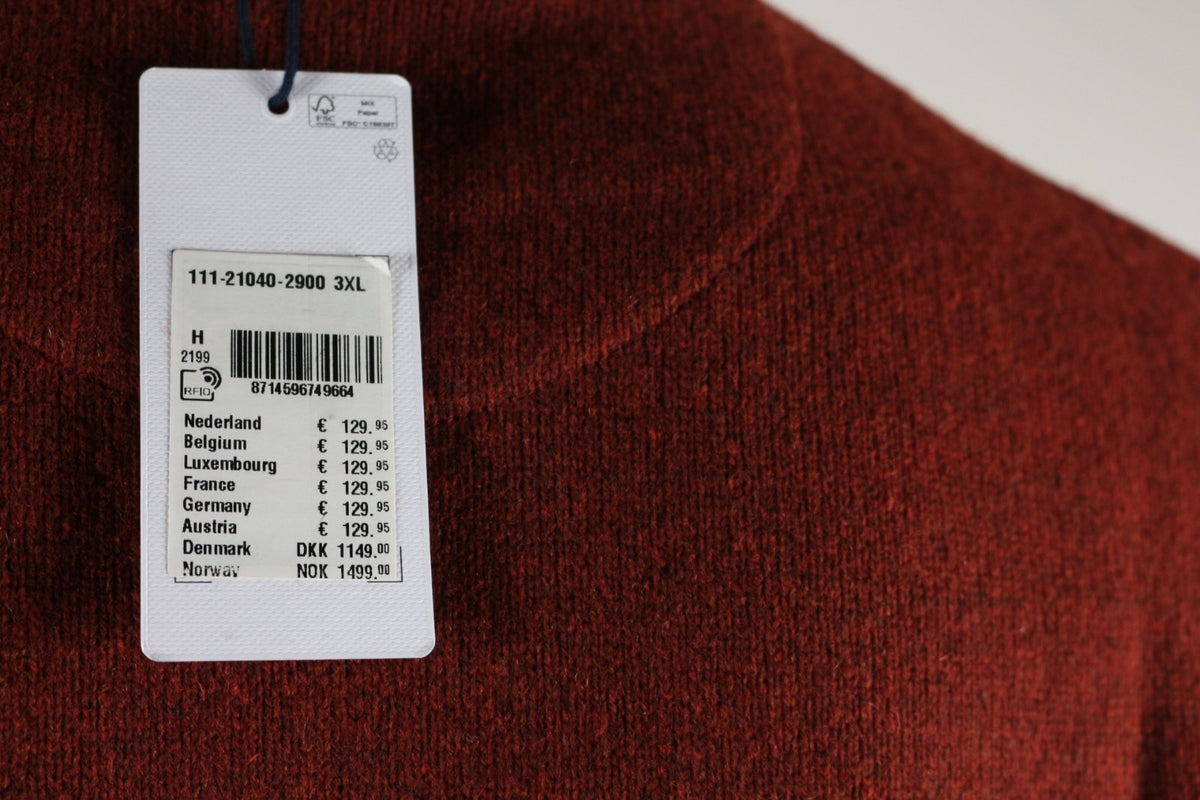Étiquette cartonnée State of Art avec logo blason du pull rouille – Frippin'Dealz