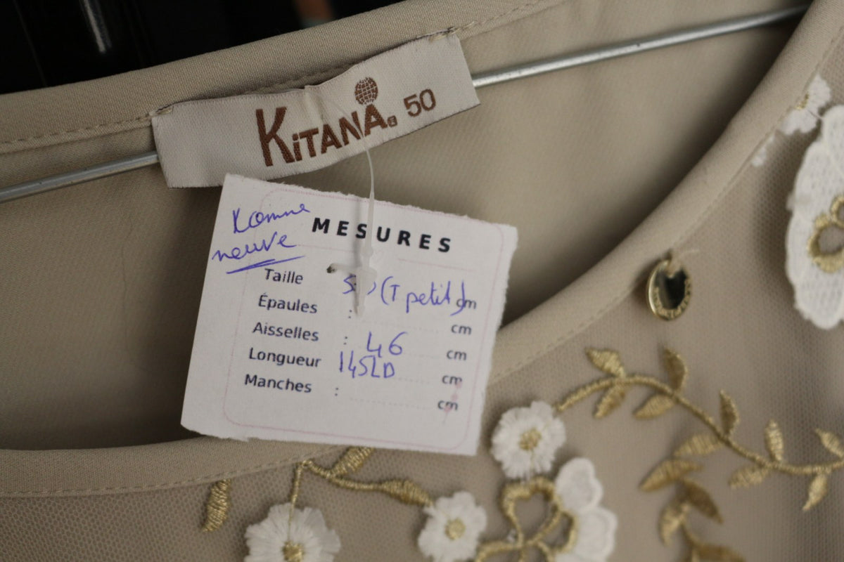 Étiquette Kitana taille 50 avec fiche de mesures de la robe – Frippin'Dealz