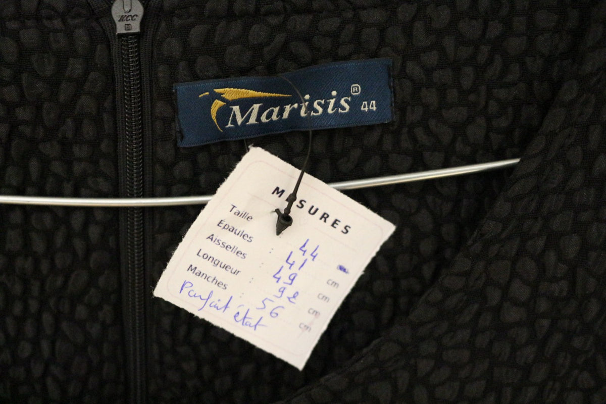 Étiquette de marque Marisis taille 44 et fiche de mesures de la robe – Frippin'Dealz