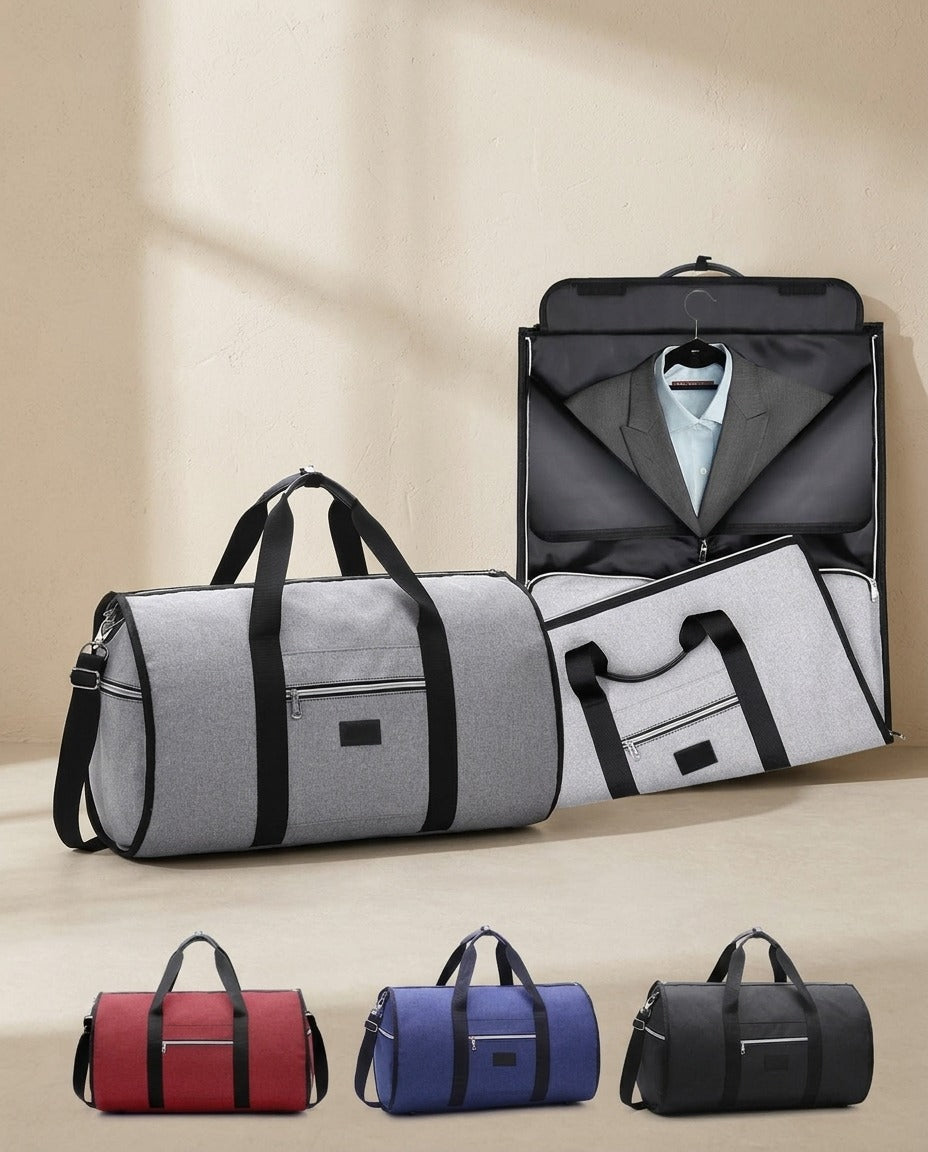 Sac de voyage 2 en 1 porte-costume – photo 1 – Frippin'Dealz – photo retouchée par IA