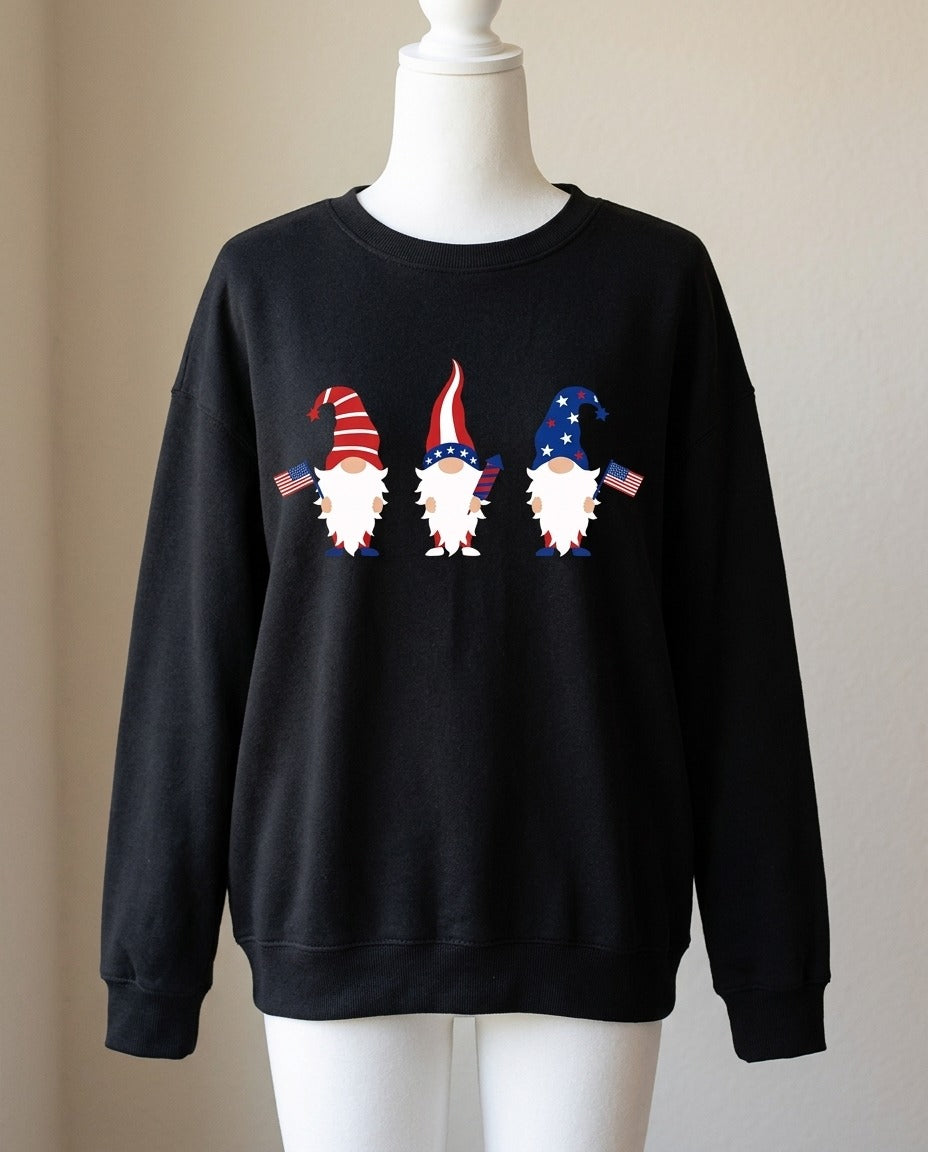 Sweat oversize trois lutins de Noël – photo 1 – Frippin'Dealz – photo retouchée par IA