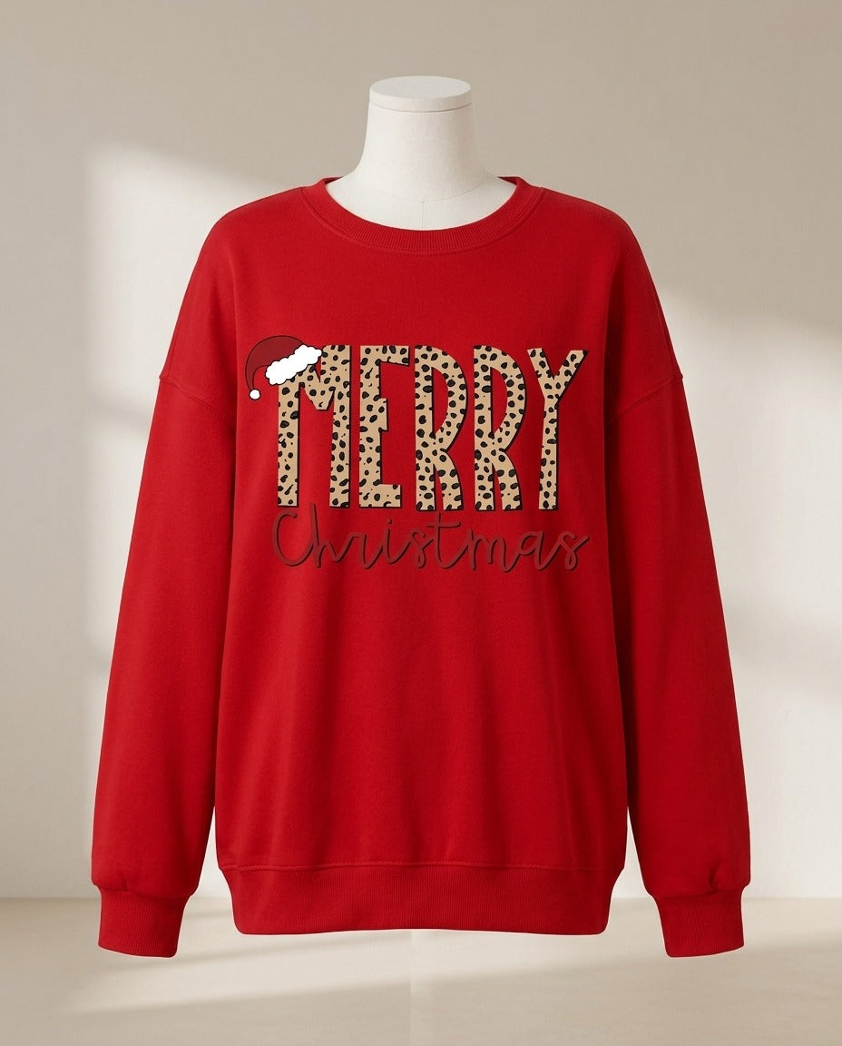 Sweat oversize MERRY léopard – photo 1 – Frippin'Dealz – photo retouchée par IA