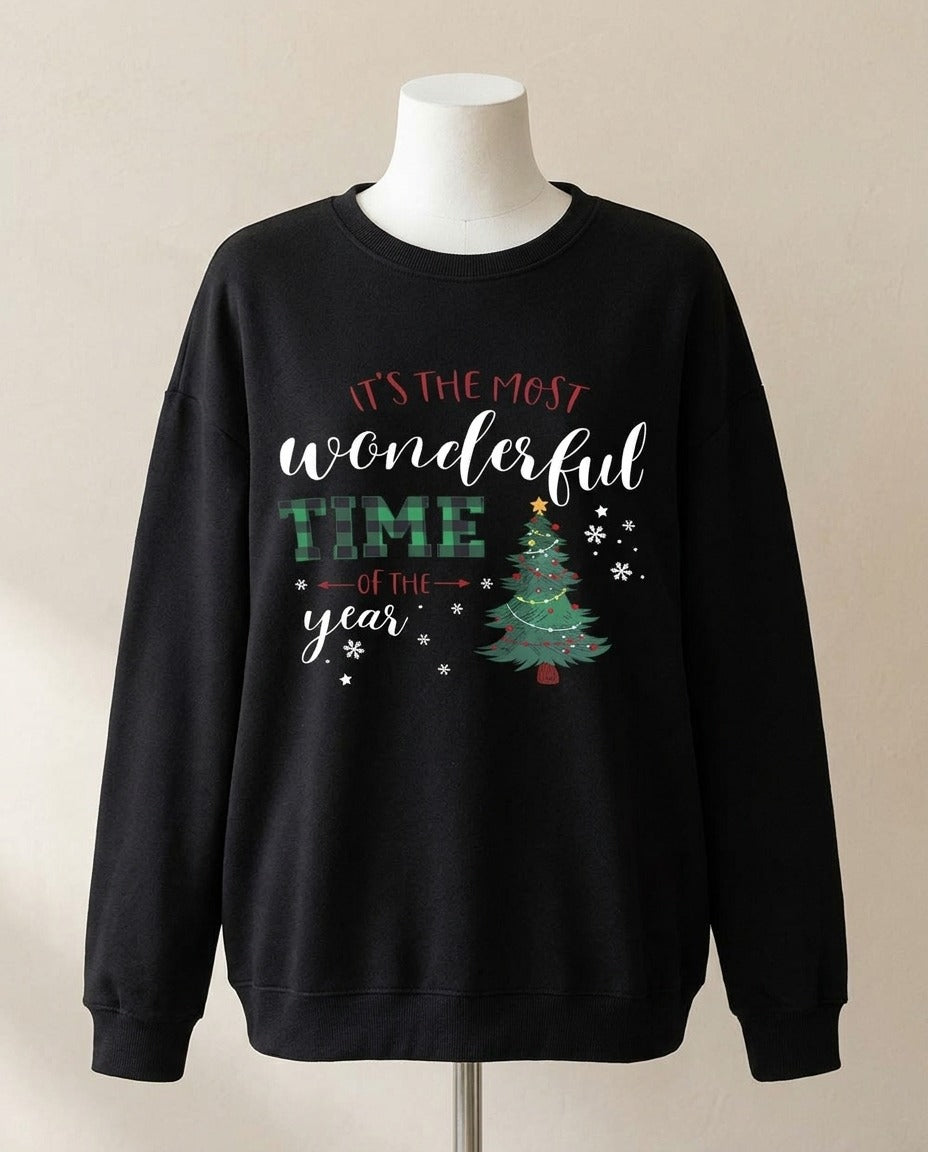 Sweat oversize Most Wonderful Time – photo 1 – Frippin'Dealz – photo retouchée par IA